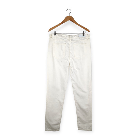Bolongaro Trevor Women's Ivory Montana High Waist Jeans in Oat Size Large NWT - Picture 3 of 10